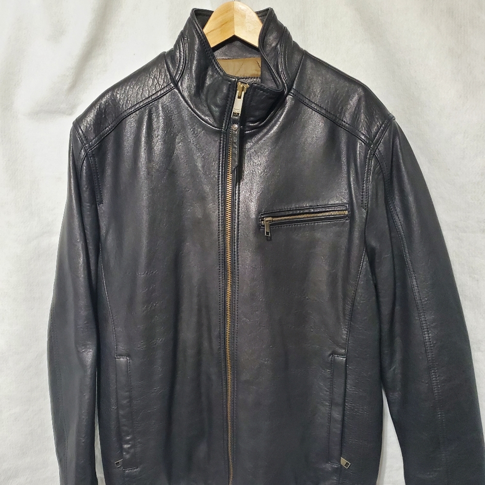 Marc New York Leather Jacket XL Black